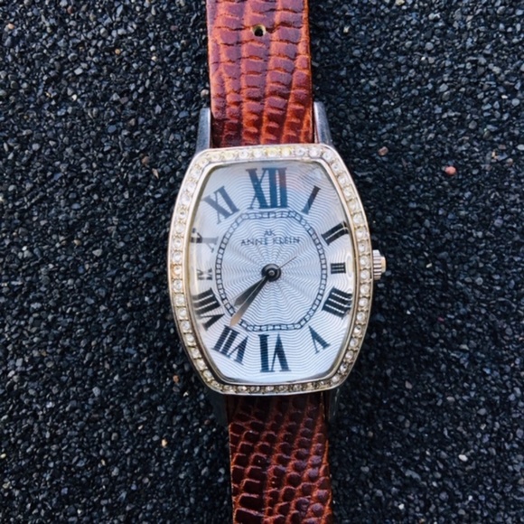 Anne Klein Watch multi-band: wht,brn,blk,silv,pink